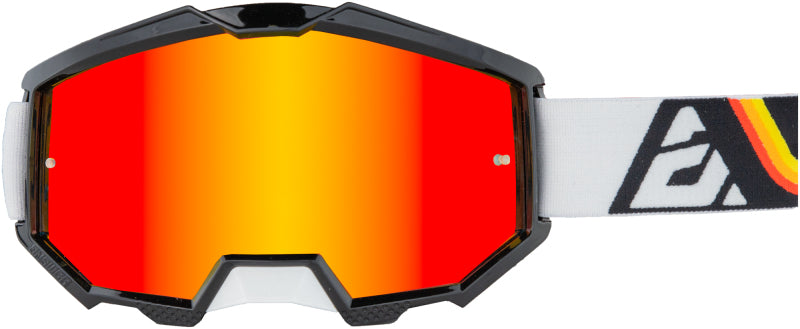 Answer Racing Apex 3 motocross goggles with orange lens and black frame