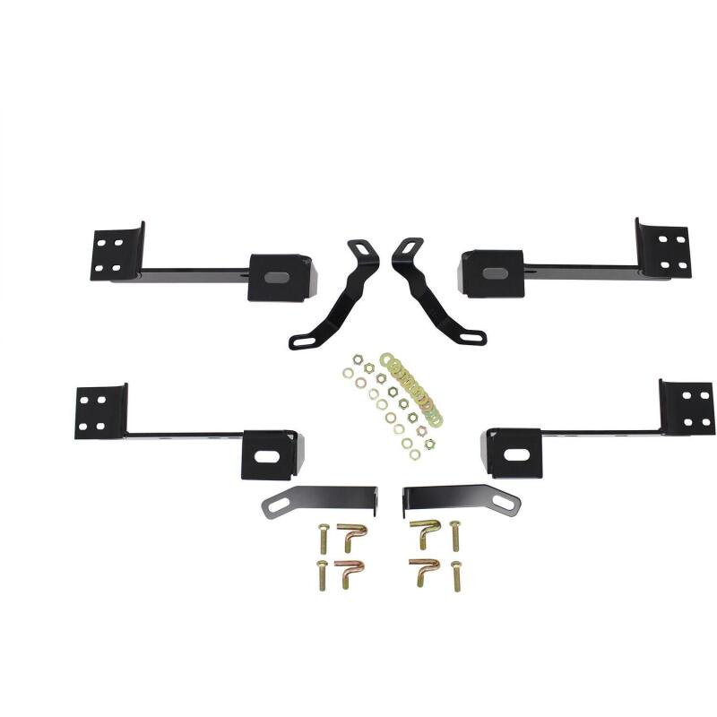 Westin 99-14 Chevy Silv 2500/3500 Reg/Ext Cab Premier Oval Nerf Step Bar Mount Kit - Blk