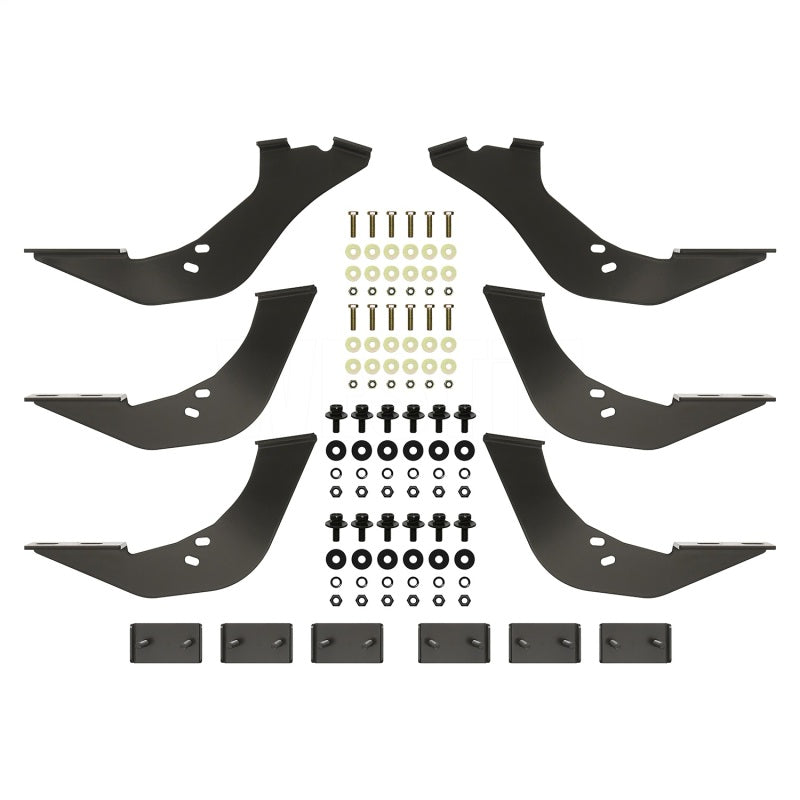 Westin 99-16 Ford F-250/350/450/550HD Reg/Supr Cab/Crew Premier Oval Nerf Step Bar Mount Kit - Blk