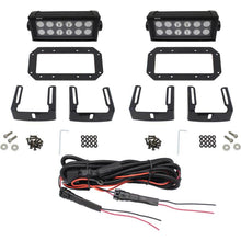 Load image into Gallery viewer, Westin HDX Flush Mount B-FORCE LED Light Kit (Set of 2) w/wiring harness - Black
