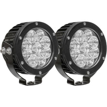 Load image into Gallery viewer, Westin Axis LED Auxiliary Light 4.75 inch Round Flood w/3W Osram (Set of 2) - Black