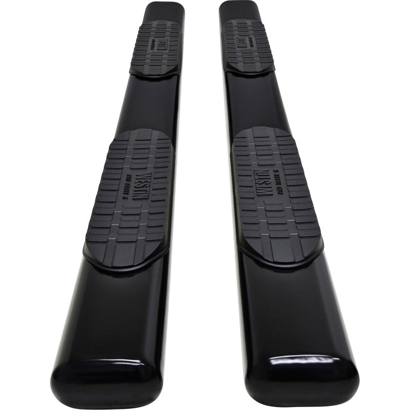 Westin 19-21 Chevrolet Silverado Crew Cab PRO TRAXX 6 Oval Nerf Step Bars - Black