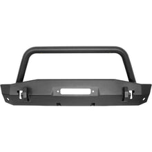Load image into Gallery viewer, Westin 18-22 Jeep Wrangler JL / 20-22 Gladiator WJ2 Stubby Front Bumper w/Bull Bar - Tex. Blk