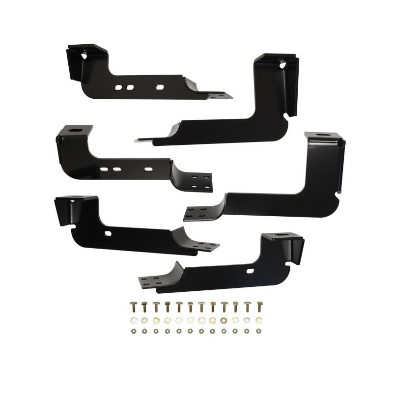 Westin 2004-2013 Chevy Silverado 1500 Crew Cab Premier Oval Nerf Step Bar Mount Kit - Black