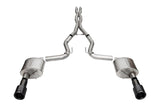 Corsa 2024+ Ford Mustang GT 5.0L V8 Xtreme 4.5 Cat-Back Duel Rear w/ 4.5 In Carbon Fiber Tips