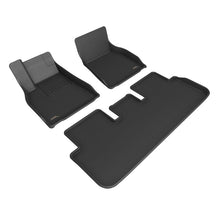 Load image into Gallery viewer, 3D MAXpider 21-22 Tesla Model S Kagu 1st & 2nd Row Floormats - Black