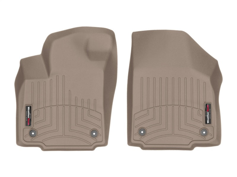 WeatherTech 17+ Ford F-250/F-350/F-450 Front FloorLiner - Tan (w/ First Row Bench Seats)