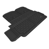 3D MAXpider 2022 Tesla Model X Behind 2nd Row Cross Fold Kagu Black Cargo Liner