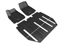 Load image into Gallery viewer, 3D MAXpider 17-21 Tesla Model X Folding 7-Seat Elitect 1st 2nd 3rd Row - Floor Mat Set (Black)