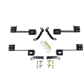 Westin 99-14 Chevy Silv 2500/3500 Reg/Ext Cab Premier Oval Nerf Step Bar Mount Kit - Blk