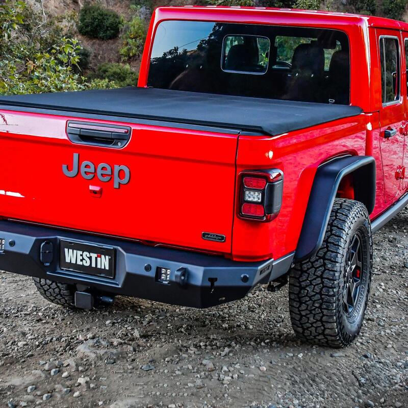 Westin 2020 Jeep Gladiator Tube Fenders - Rear - Textured Black