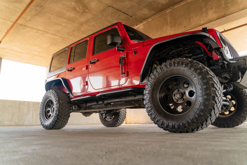 DV8 Offroad 07-18 Jeep Wrangler JK (4 Door Only) OE Plus Side Steps