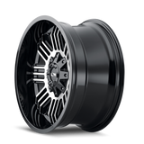 ION Type 144 20x9 / 8x165.1 BP / 18mm Offset / 125.2mm Hub Black/Machined Wheel