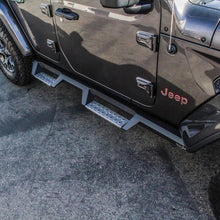 Load image into Gallery viewer, Westin/HDX 2018 Jeep Wrangler JL Unlimited Drop Nerf Step Bars - Textured Black