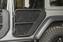 Load image into Gallery viewer, Rugged Ridge Fortis Tube Door Covers Rear Pair Black 18-20 Jeep Wrangler JLU