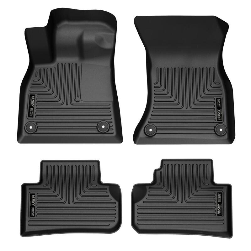 Husky Liners 18-24 Audi Q5 /18-24 Audi SQ5 Weatherbeater Black Front & Rear Floor Liners