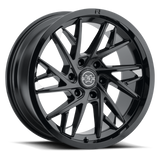 Method Raised MR801 20x9 / 8x6.5 BP / 0mm Offset / 121.3mm Bore - Gloss Black Milled Wheel