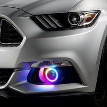 Load image into Gallery viewer, Oracle 15-17 Ford Mustang Dynamic RGB+A Projector Surface Mount Fog Light Halo Kit - SEE WARRANTY