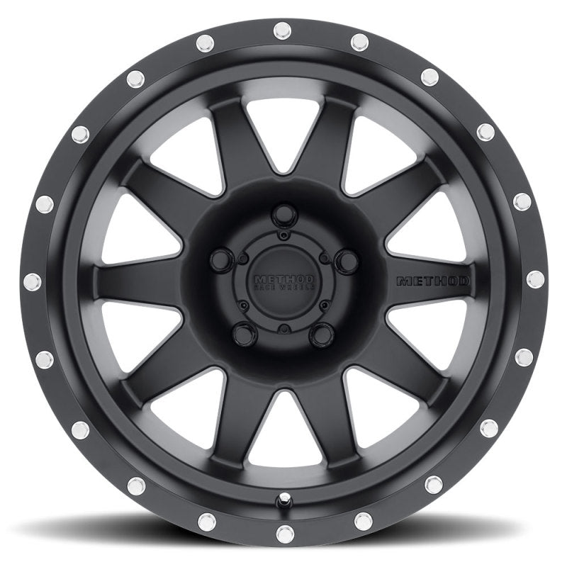 Method MR301 The Standard 17x8.5 0mm Offset 8x6.5 130.81mm CB Matte Black Wheel