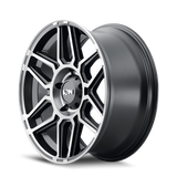 ION Type 146 17x9 / 5x127 BP / 0mm Offset / 78.1mm Hub Matte Black W/Machined Dart Tint Wheel