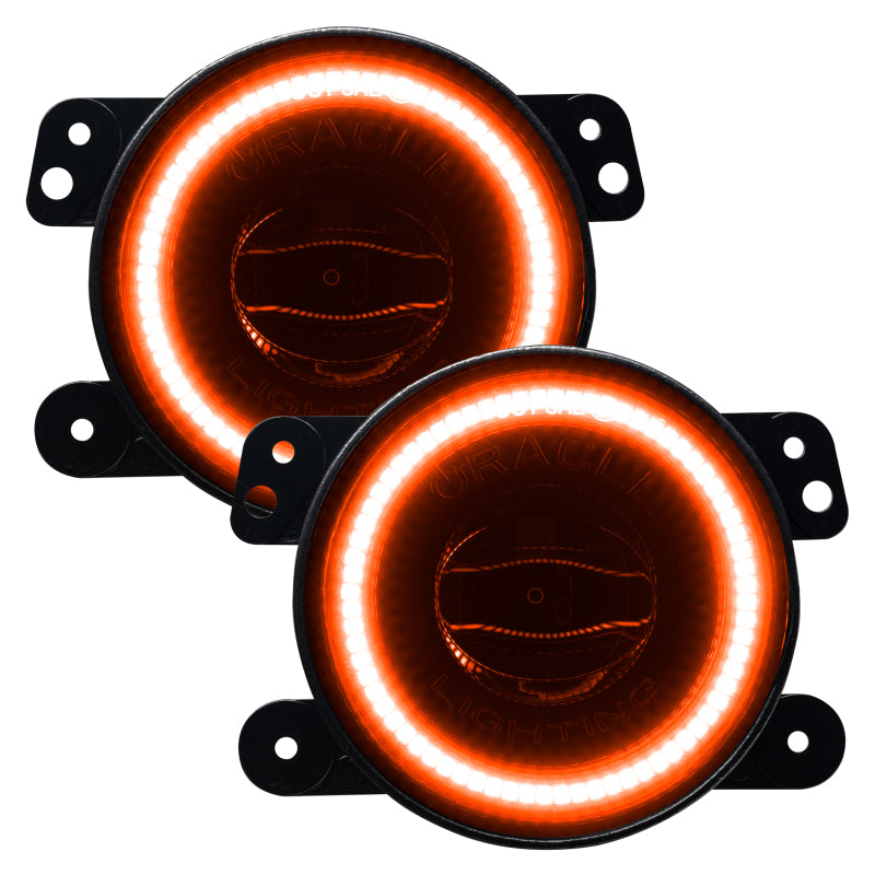 Oracle Jeep Wrangler JK/JL/JT High Performance W LED Fog Lights - Amber SEE WARRANTY