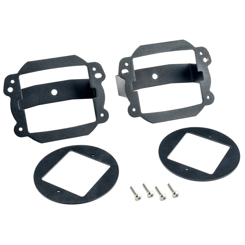 Oracle Jeep JK Fog Light to Cube Light Conversion Mount Brackets (Pair) w/ Bezel SEE WARRANTY