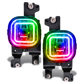 Oracle Ford Superduty 08-10 LED Fog Light Halo Kit - ColorSHIFT w/o Controller