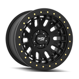 Dirty Life DT-3 17X9 5x127 -12 Offset - Satin Black w/ Simulated Beadlock