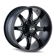 Load image into Gallery viewer, ION Type 181 20x9 / 5x127 BP / 0mm Offset / 87mm Hub Satin Black/Milled Spokes Wheel