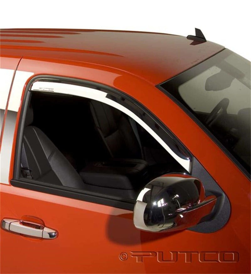 Putco 15-20 Ford F-150 - Super Crew / Super Cab / Reg Cab (Front Only) Element Chrome Window Visors