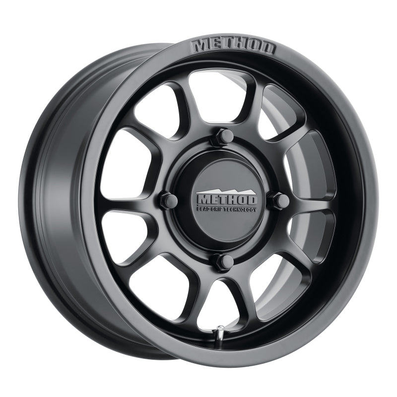 Method MR409 Bead Grip 15x7 / 4+3/13mm Offset / 4x156 / 132mm CB Matte Black Wheel