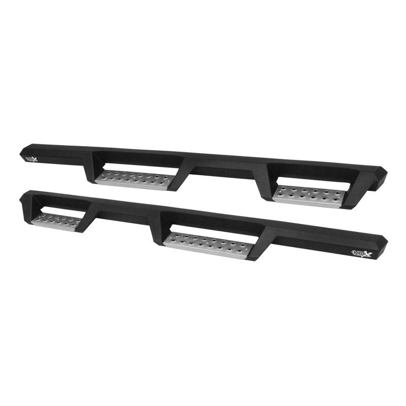 Westin 07-18 Jeep Wrangler JKU 4dr. HDX Stainless Drop Nerf Step Bars - Tex. Blk