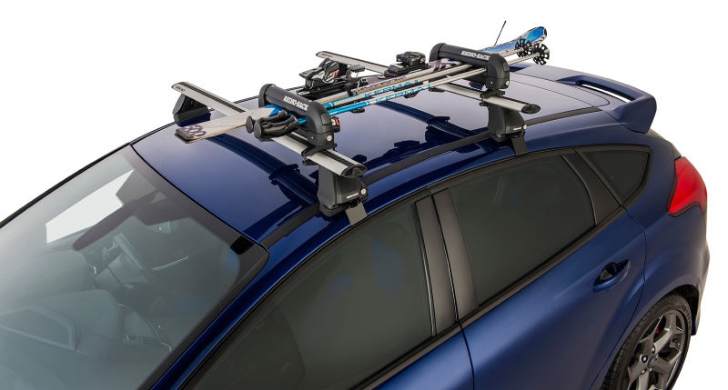 Rhino-Rack Universal Ski Carrier - Fits 2 Pairs of Skis - Black