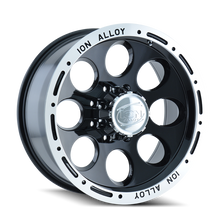 Load image into Gallery viewer, ION Type 174 16x8 / 8x165.1 BP / -5mm Offset / 130.8mm Hub Black/Machined Wheel