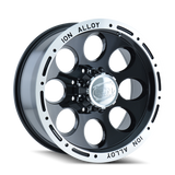 ION Type 174 15x10 / 5x114.3 BP / -38mm Offset / 83.82mm Hub Black/Machined Wheel