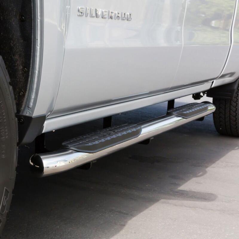 Westin 2014-2018 Chevy Silverado 1500 Crew Cab PRO TRAXX 5 Oval Nerf Step Bars - SS