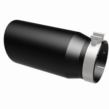 Load image into Gallery viewer, MagnaFlow Tip Stainless Black Coated Single Wall Round Single Outlet 6in Dia 5in Inlet 13in L