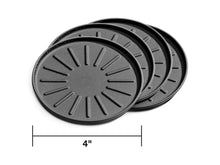 Load image into Gallery viewer, WeatherTech Round Coaster Set 4in. - Black (Set of 4)