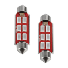 Load image into Gallery viewer, Oracle 44MM 6 LED 3-Chip Festoon Bulbs (Pair) - Red SEE WARRANTY