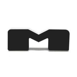 ORACLE Lighting Universal Illuminated LED Letter Badges - Matte Blk Surface Finish - M
