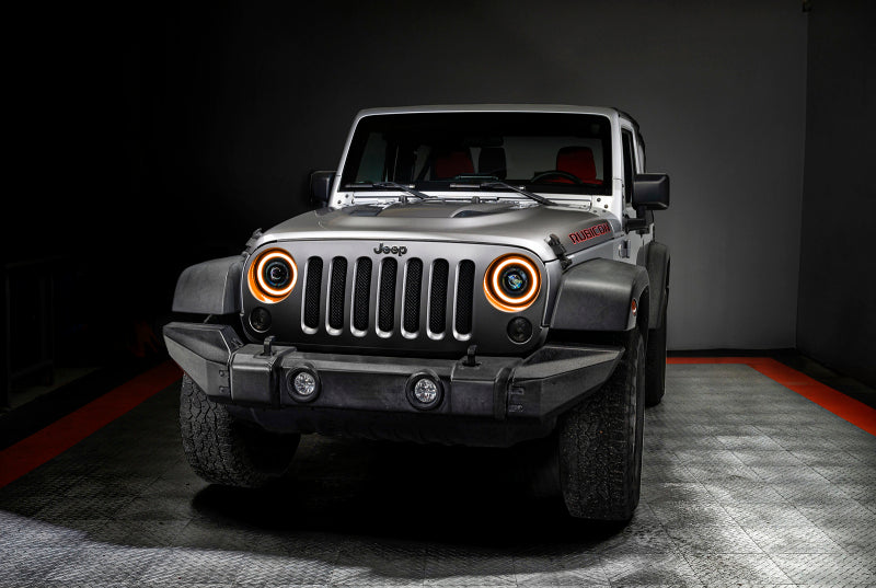 ORACLE Lighting 0718 Jeep Wrangler JK Oculus 7in Switchback BiLED Projector Headlights SEE WARRANTY