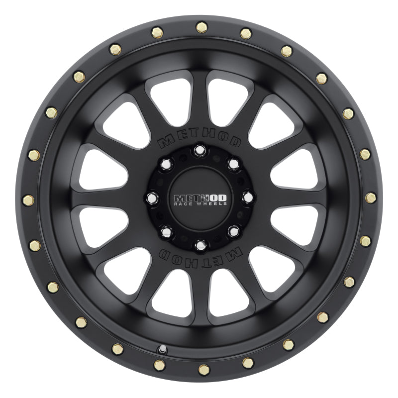 Method MR605 NV 20x10 -24mm Offset 8x6.5 121.3mm CB Matte Black Wheel