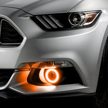 Load image into Gallery viewer, Oracle 15-17 Ford Mustang Dynamic RGB+A Projector Surface Mount Fog Light Halo Kit - SEE WARRANTY