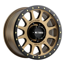 Load image into Gallery viewer, Method MR305 NV 18x9 +18mm Offset 8x170 130.81mm CB Method Bronze/Black Street Loc Wheel