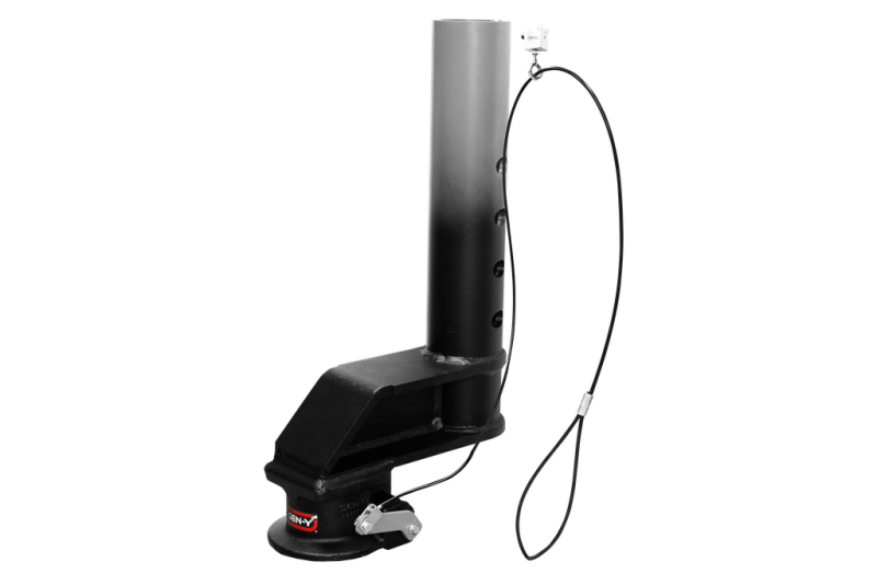 Gen-Y Viking 4in Round/9in Offset SnapLatch 2-5/16in Coupler / 5K TW 21K w/Pull Cable- Texture Blk