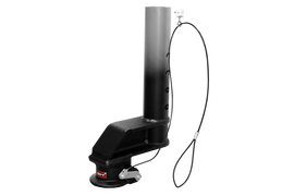 Gen-Y Viking 4in Round/9in Offset SnapLatch 2-5/16in Coupler / 5K TW 21K w/Pull Cable- Texture Blk