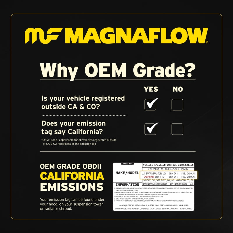 MagnaFlow Conv Univ 1.75 Single O2 Boss