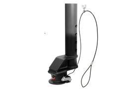 Gen-Y Viking 4in Round/6in Offset SnapLatch 2-5/16in Coupler / 6K TW 25K w/Pull Cable- Texture Blk