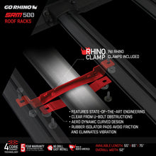 Load image into Gallery viewer, Go Rhino SRM300 Quad Baja Rail Kit (For 60x40in. Rack) - Tex. Blk (Rails ONLY - Req. Platform)