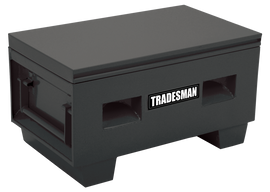 Tradesman Steel Job Site Box/Chest (Heavy Duty/Medium) (48in.) - Black